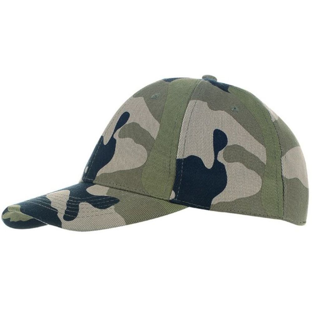 SOLS Unisex Buffalo 6 Panel Baseball Cap / Camouflage